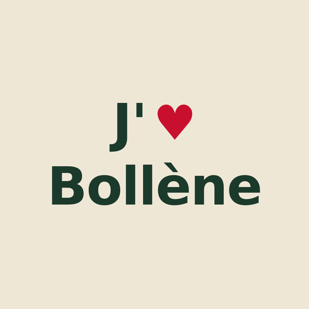 Tote bag personnalisé Bollène — design J'aime Bollène
