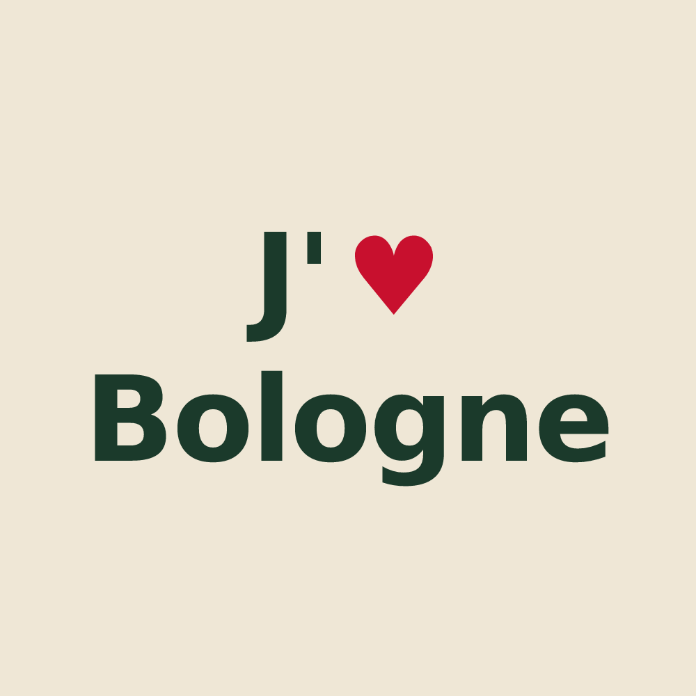 Tote bag personnalisé Bologne — design J'aime Bologne