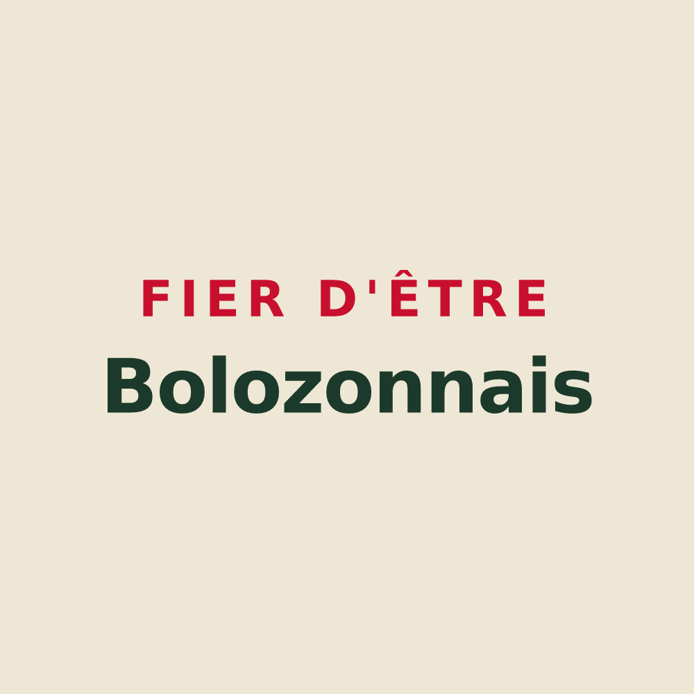 Tote bag « Fier d'être Bolozonnais » — design pour Bolozon