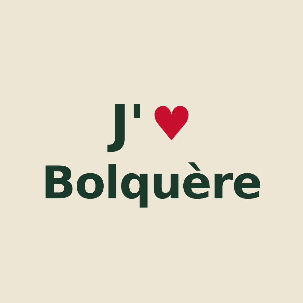 Tote bag personnalisé Bolquère — design J'aime Bolquère