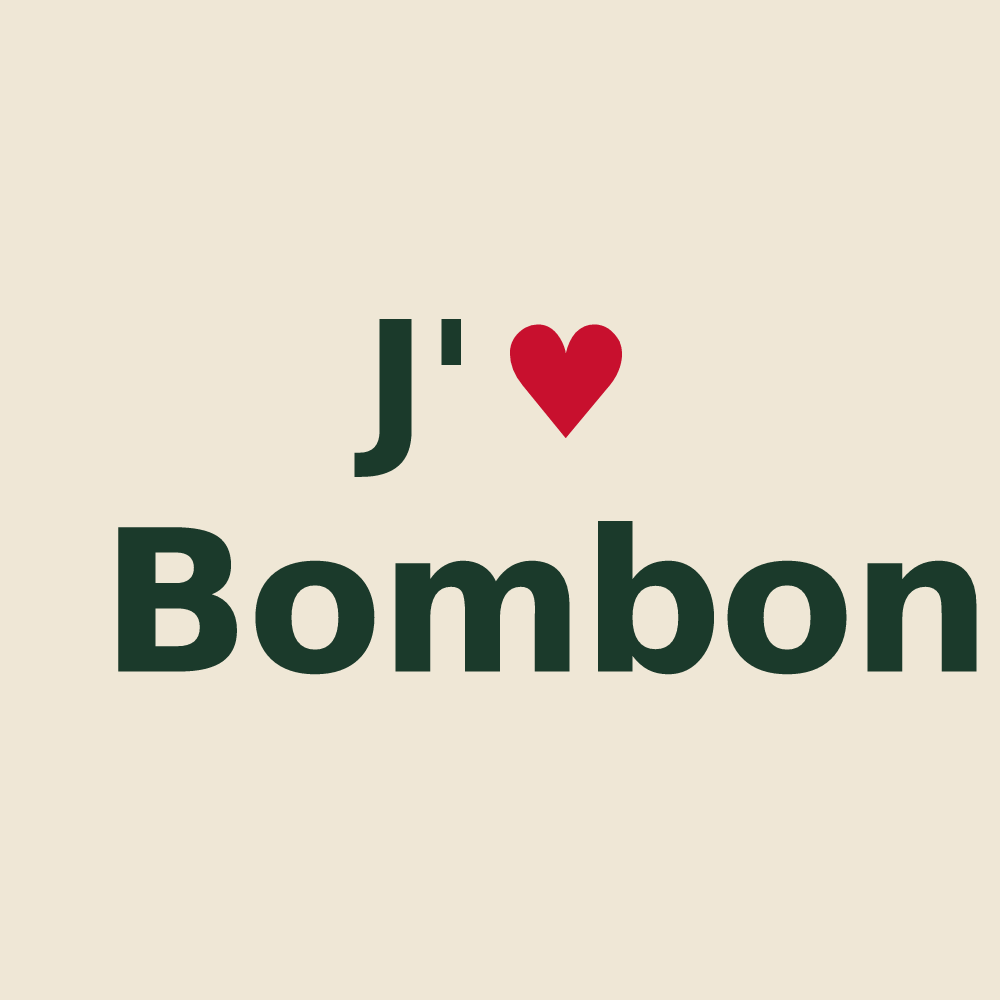 Tote bag personnalisé Bombon — design J'aime Bombon