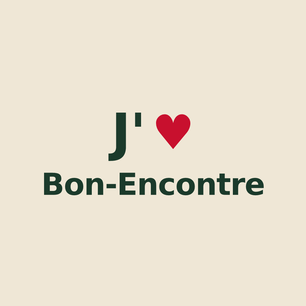 Tote bag personnalisé Bon-Encontre — design J'aime Bon-Encontre