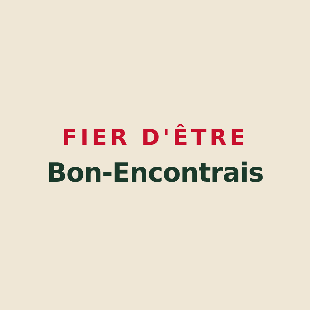 Tote bag « Fier d'être Bon-Encontrais » — design pour Bon-Encontre