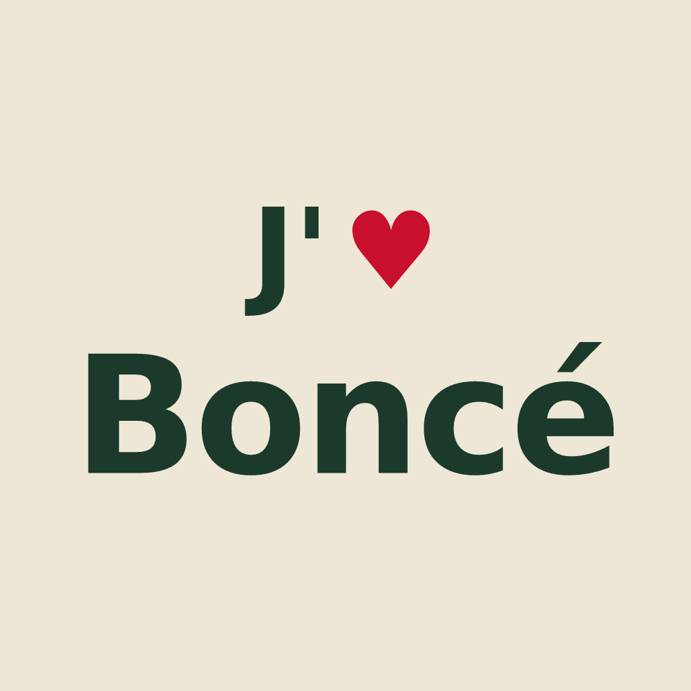Tote bag personnalisé Boncé — design J'aime Boncé