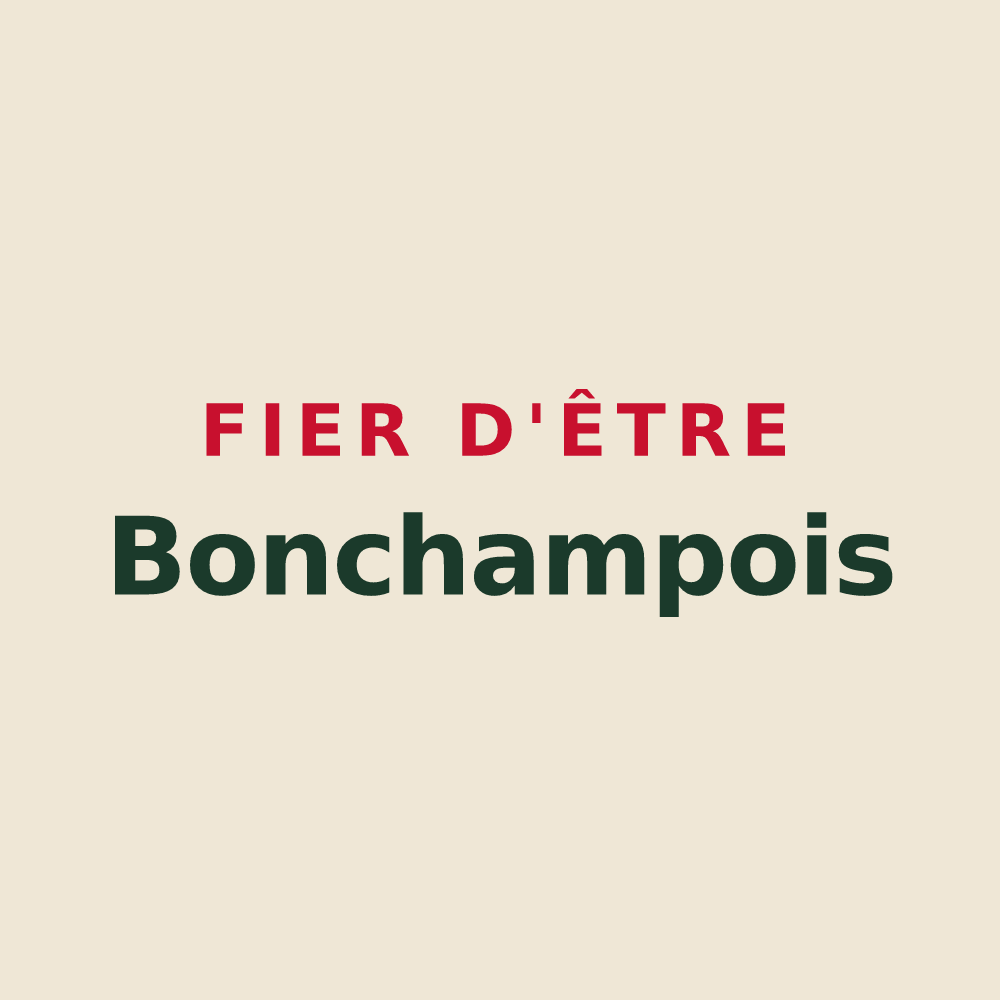 Tote bag « Fier d'être Bonchampois » — design pour Bonchamp-lès-Laval