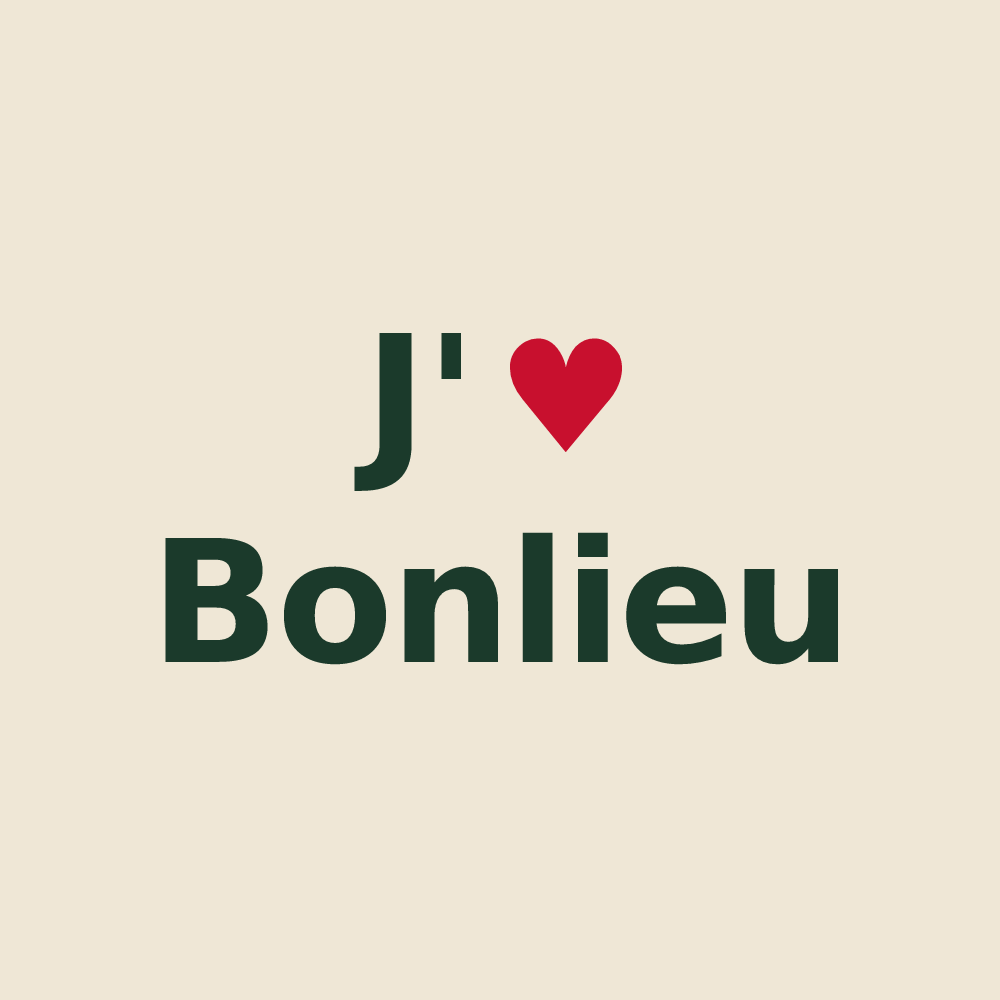 Tote bag personnalisé Bonlieu — design J'aime Bonlieu