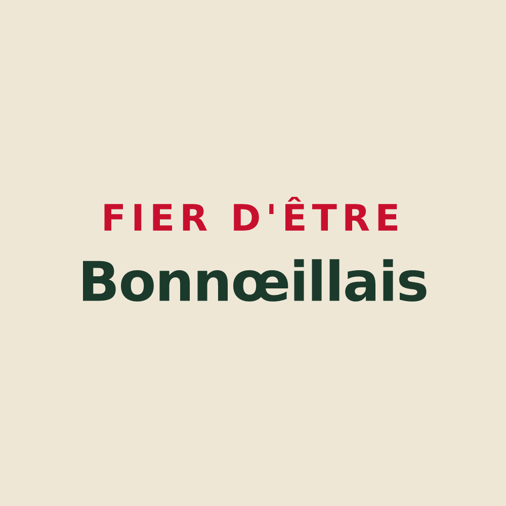 Tote bag « Fier d'être Bonnœillais » — design pour Bonnœil