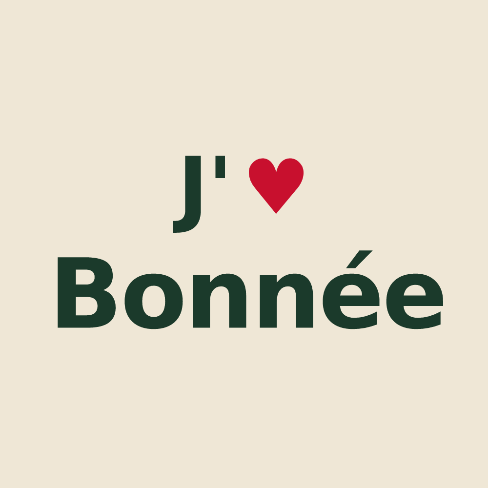 Tote bag personnalisé Bonnée — design J'aime Bonnée