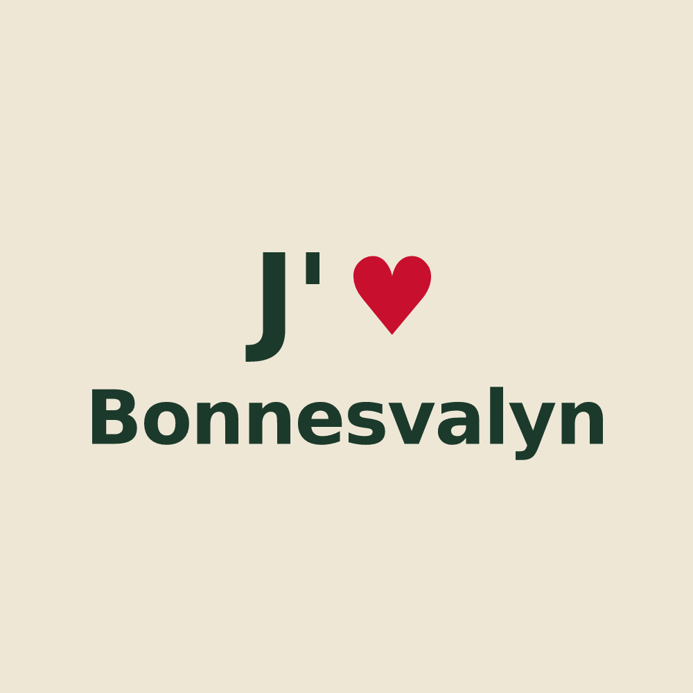 Tote bag personnalisé Bonnesvalyn — design J'aime Bonnesvalyn