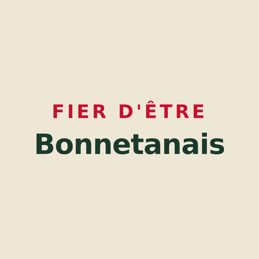 Tote bag « Fier d'être Bonnetanais » — design pour Bonnetan