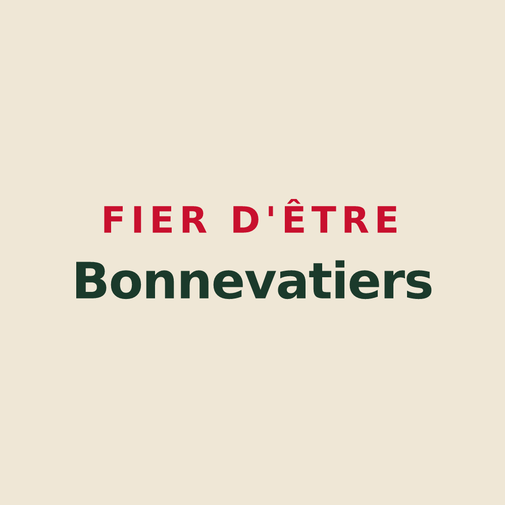 Tote bag « Fier d'être Bonnevatiers » — design pour Bonneveau