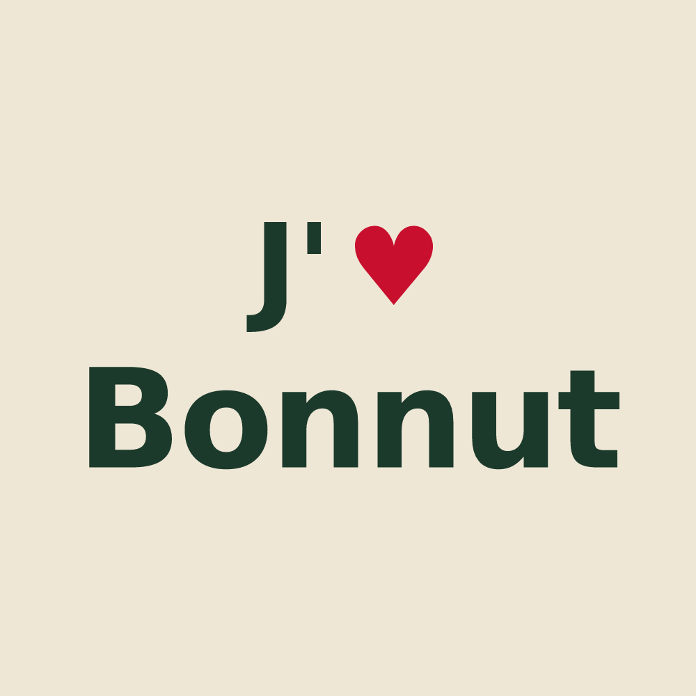 Tote bag personnalisé Bonnut — design J'aime Bonnut