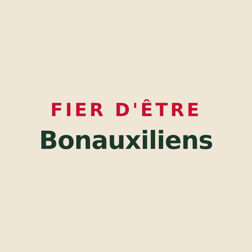Tote bag « Fier d'être Bonauxiliens » — design pour Bonsecours