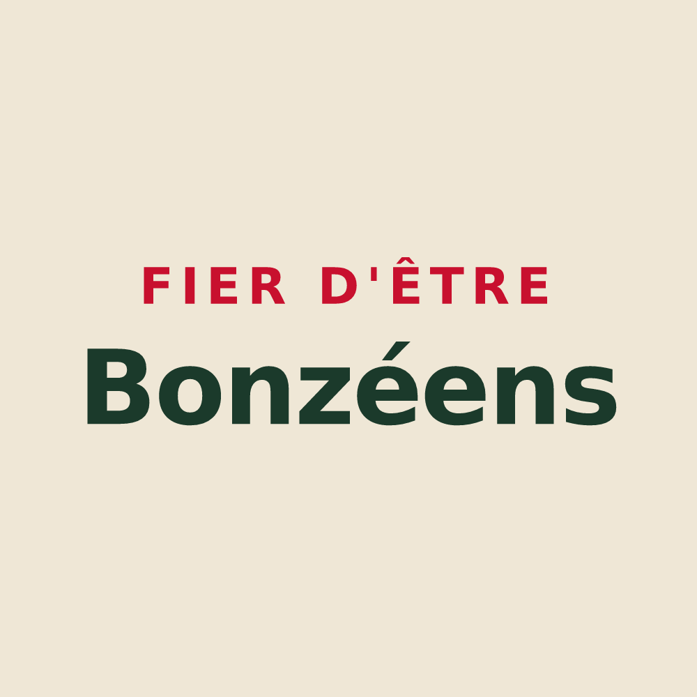 Tote bag « Fier d'être Bonzéens » — design pour Bonzée