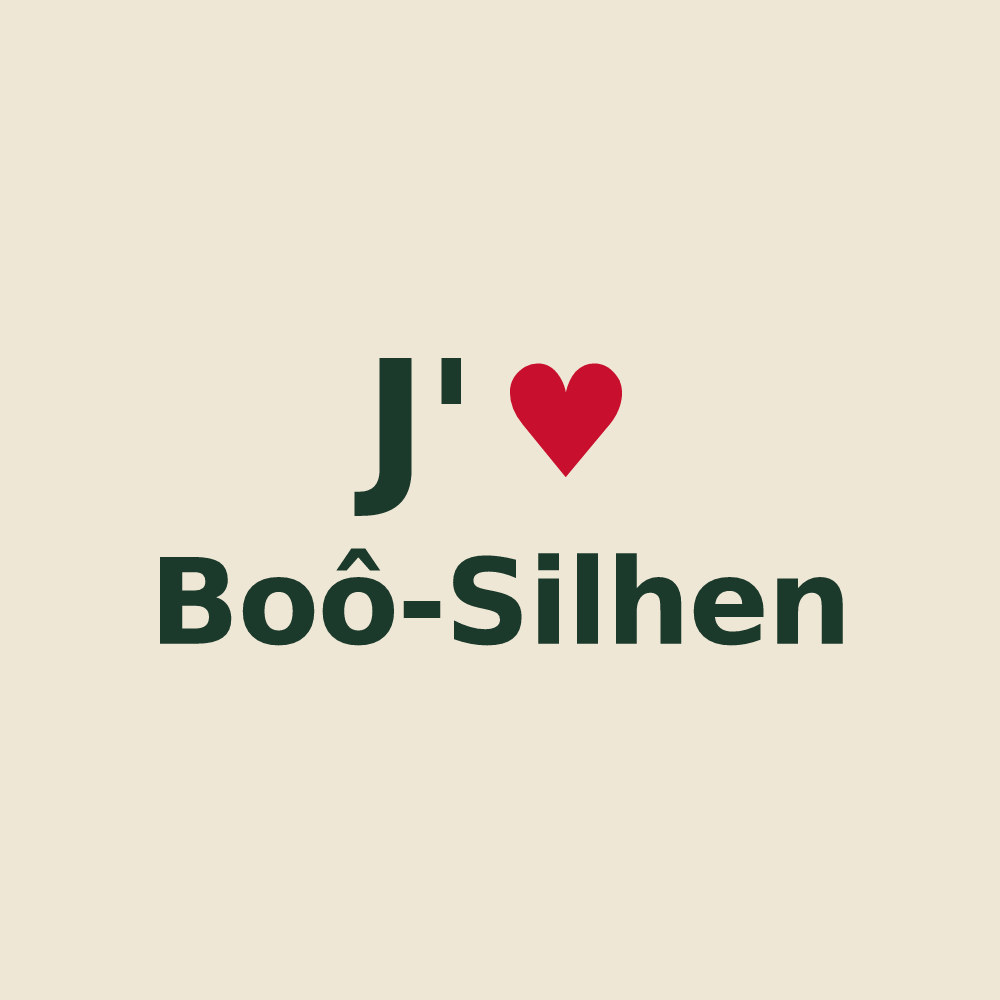 Tote bag personnalisé Boô-Silhen — design J'aime Boô-Silhen