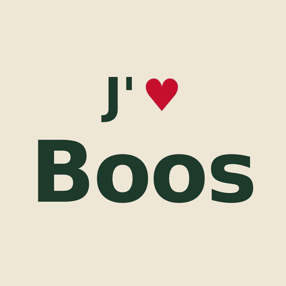 Tote bag personnalisé Boos — design J'aime Boos
