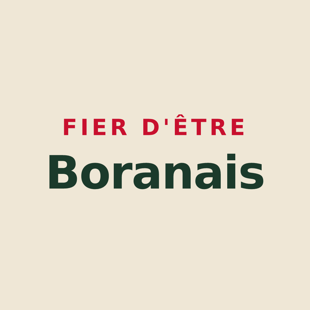 Tote bag « Fier d'être Boranais » — design pour Boran-sur-Oise