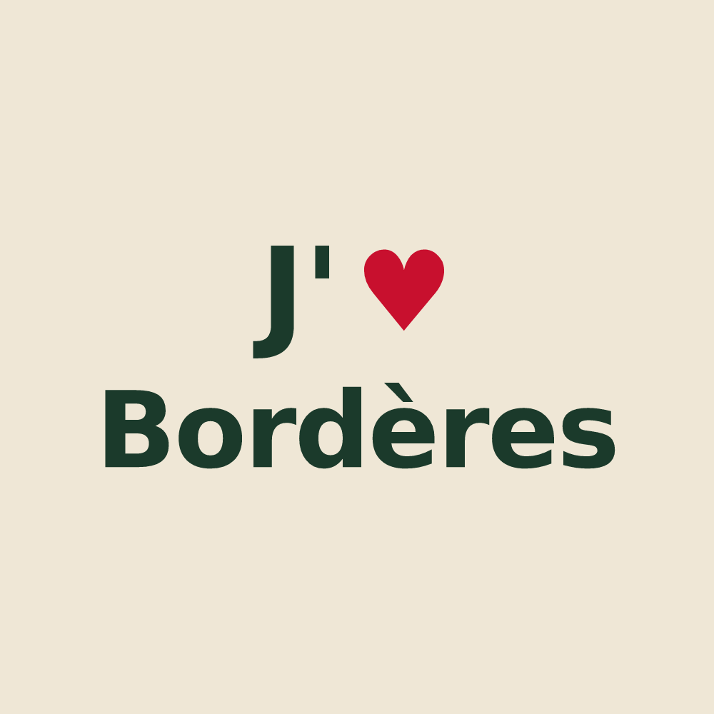Tote bag personnalisé Bordères — design J'aime Bordères