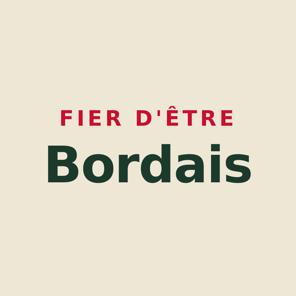 Tote bag « Fier d'être Bordais » — design pour Bordes