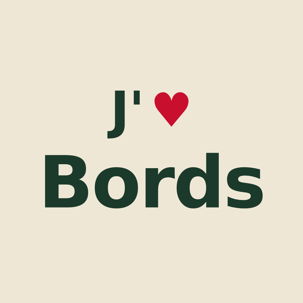 Tote bag personnalisé Bords — design J'aime Bords