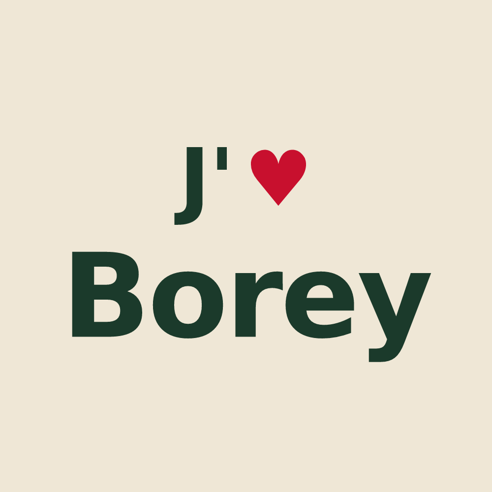 Tote bag personnalisé Borey — design J'aime Borey