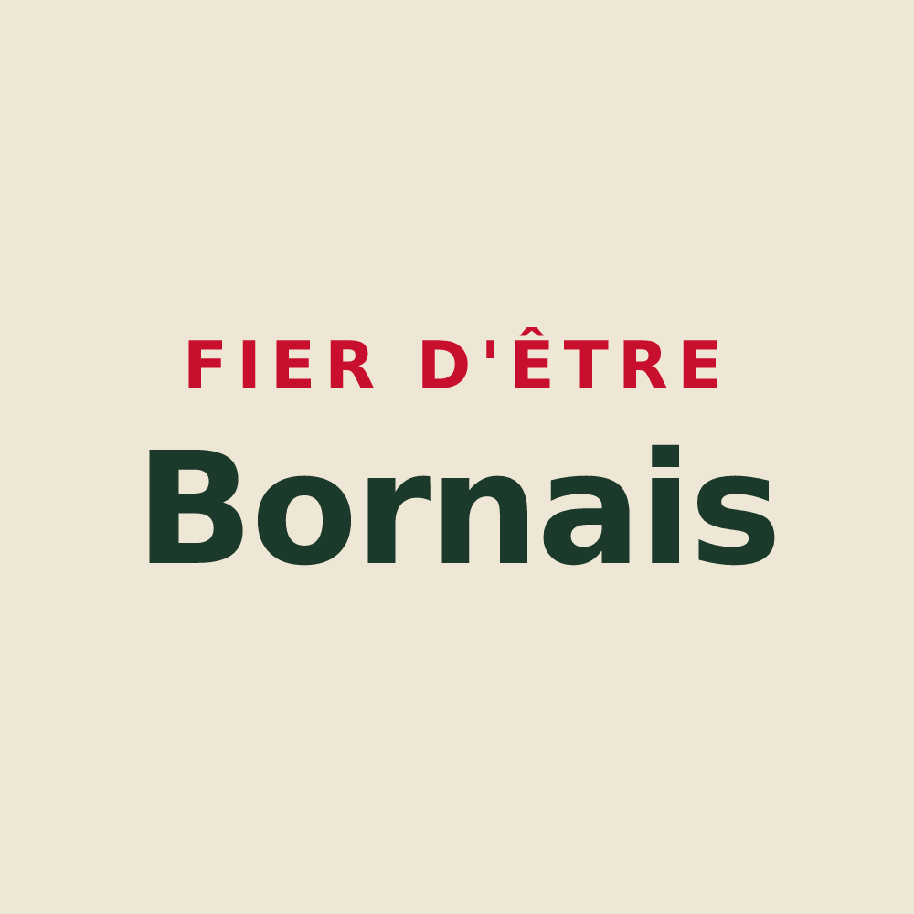 Tote bag « Fier d'être Bornais » — design pour Borne