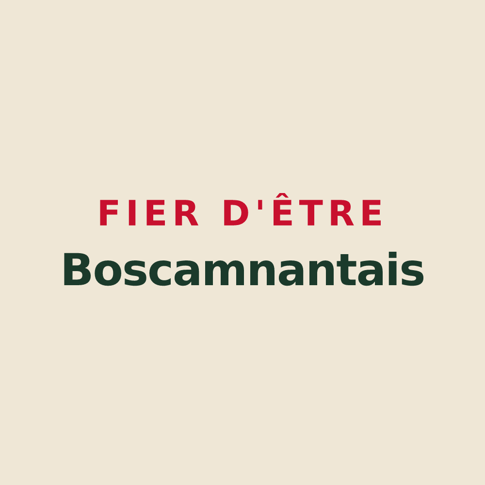 Tote bag « Fier d'être Boscamnantais » — design pour Boscamnant