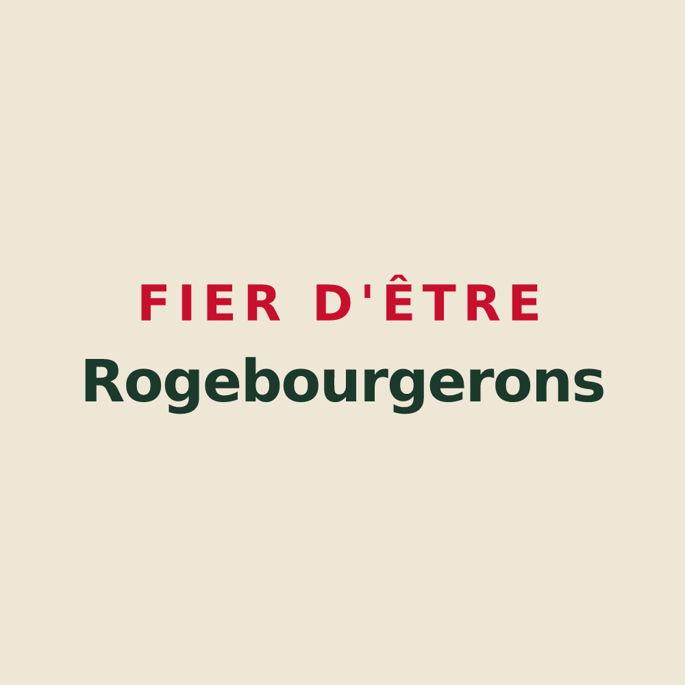 Tote bag « Fier d'être Rogebourgerons » — design pour Bosroumois