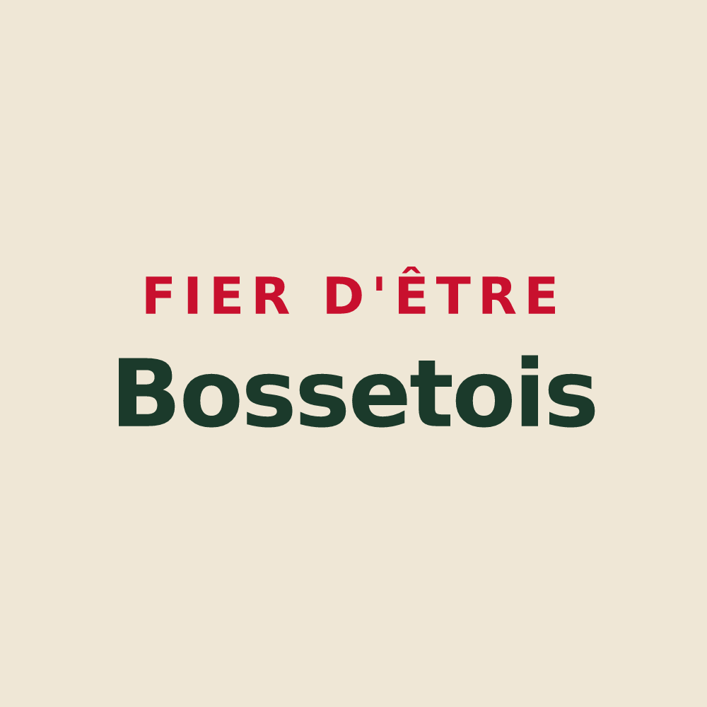 Tote bag « Fier d'être Bossetois » — design pour Bosset