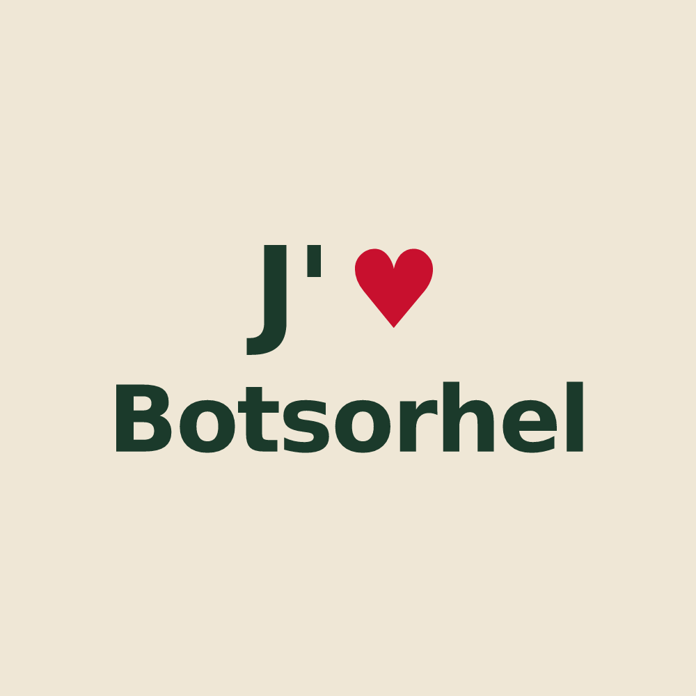 Tote bag personnalisé Botsorhel — design J'aime Botsorhel