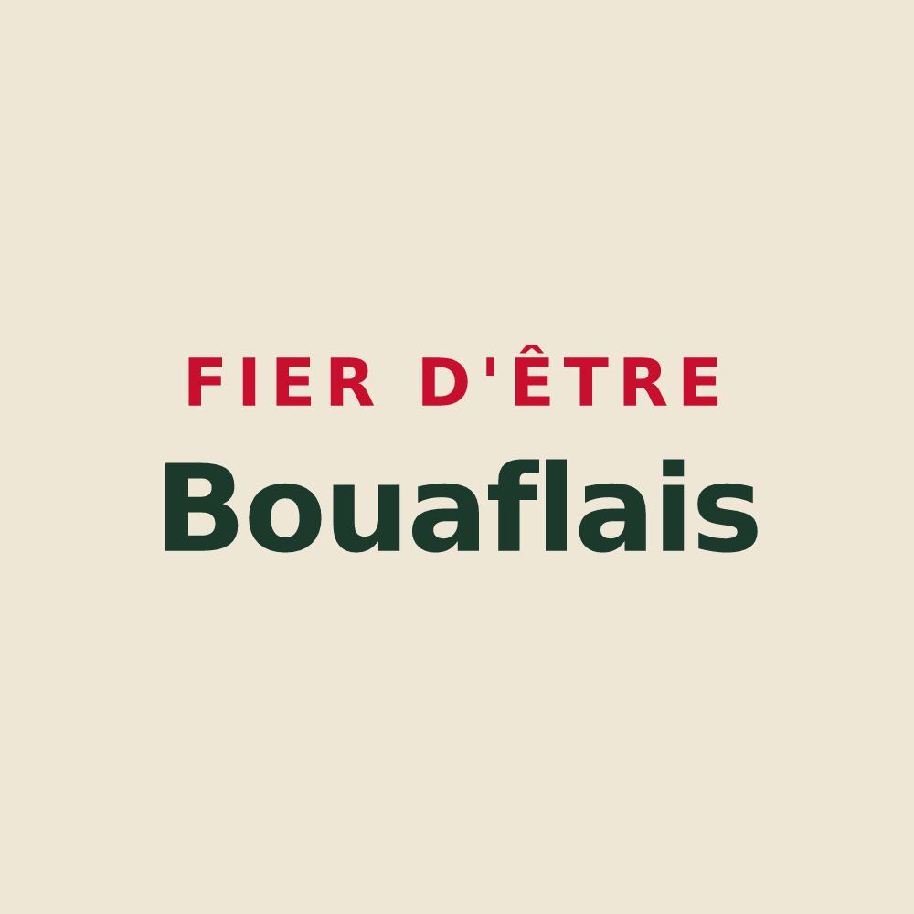 Tote bag « Fier d'être Bouaflais » — design pour Bouafles