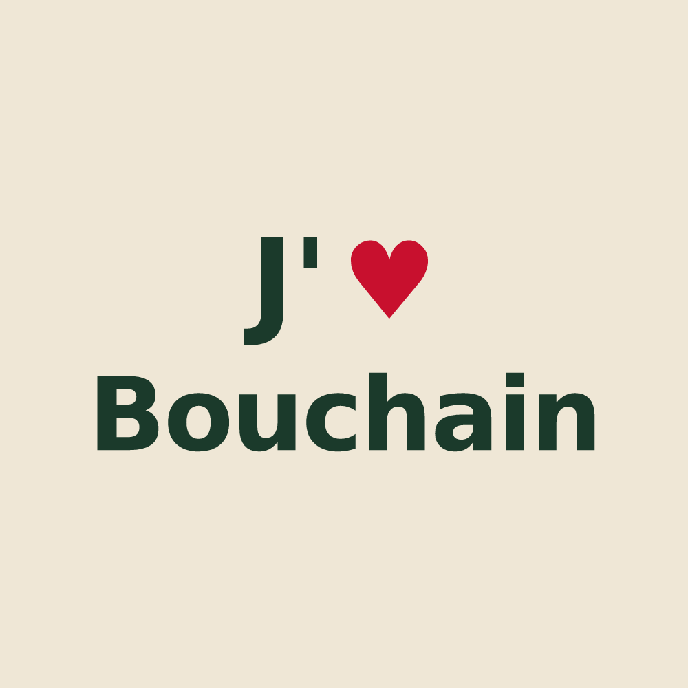 Tote bag personnalisé Bouchain — design J'aime Bouchain