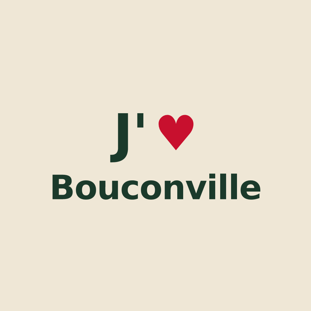 Tote bag personnalisé Bouconville — design J'aime Bouconville