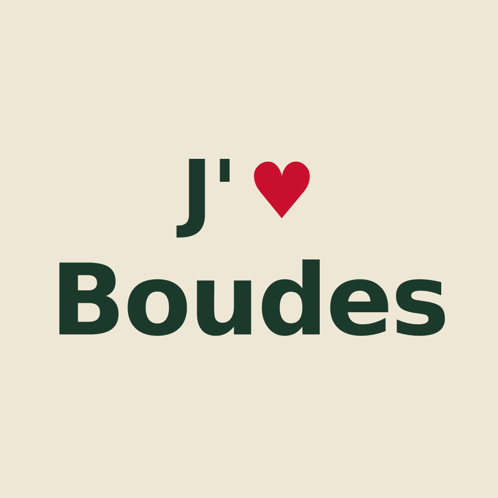 Tote bag personnalisé Boudes — design J'aime Boudes