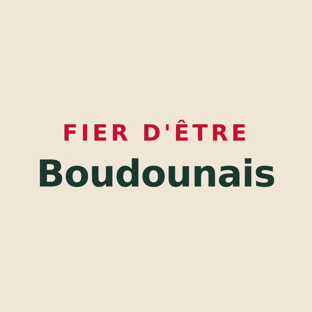 Tote bag « Fier d'être Boudounais » — design pour Boudou