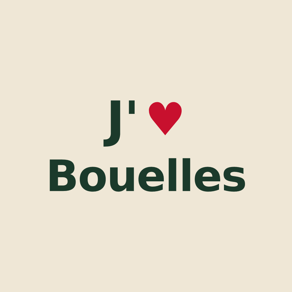 Tote bag personnalisé Bouelles — design J'aime Bouelles