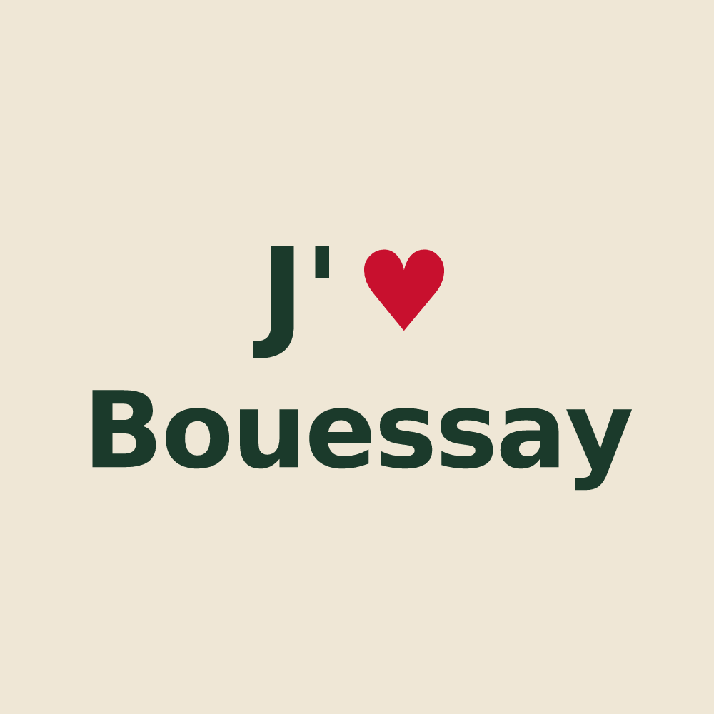 Tote bag personnalisé Bouessay — design J'aime Bouessay
