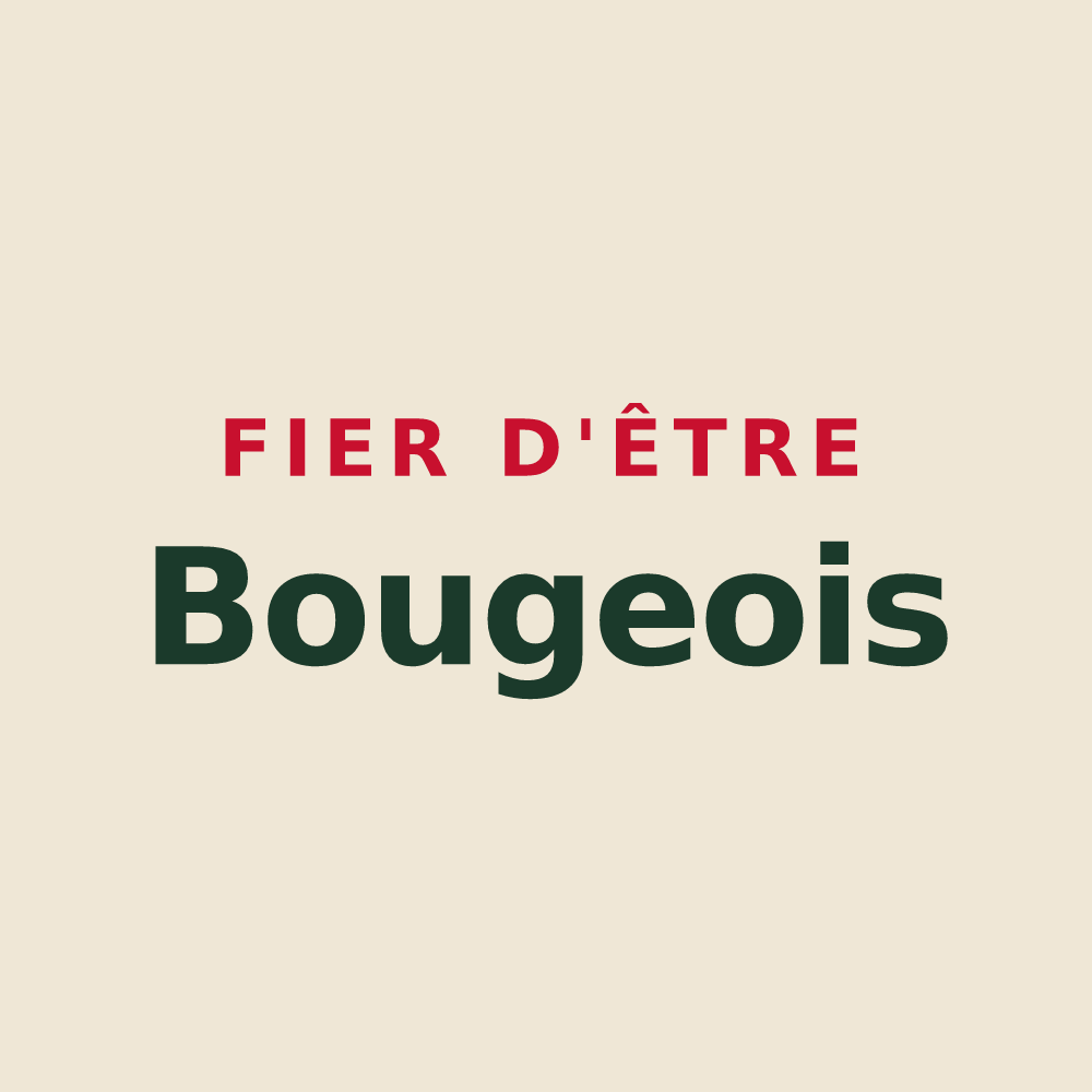 Tote bag « Fier d'être Bougeois » — design pour Bouges-le-Château