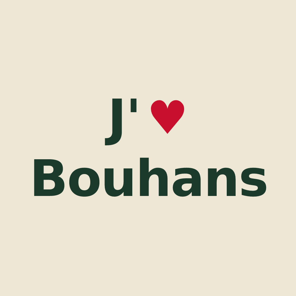 Tote bag personnalisé Bouhans — design J'aime Bouhans
