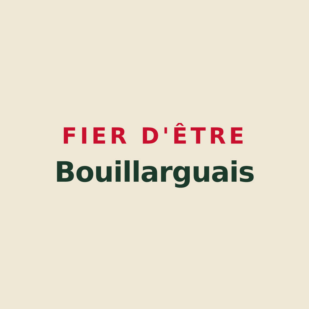 Tote bag « Fier d'être Bouillarguais » — design pour Bouillargues