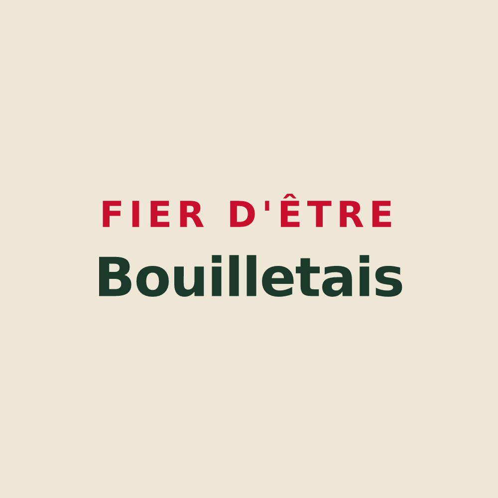 Tote bag « Fier d'être Bouilletais » — design pour Bouillé-Courdault