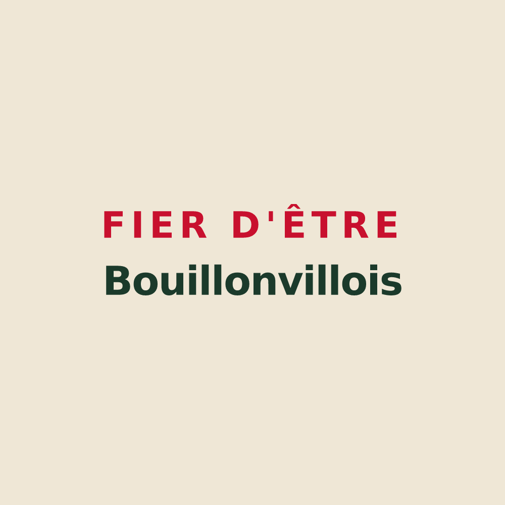 Tote bag « Fier d'être Bouillonvillois » — design pour Bouillonville