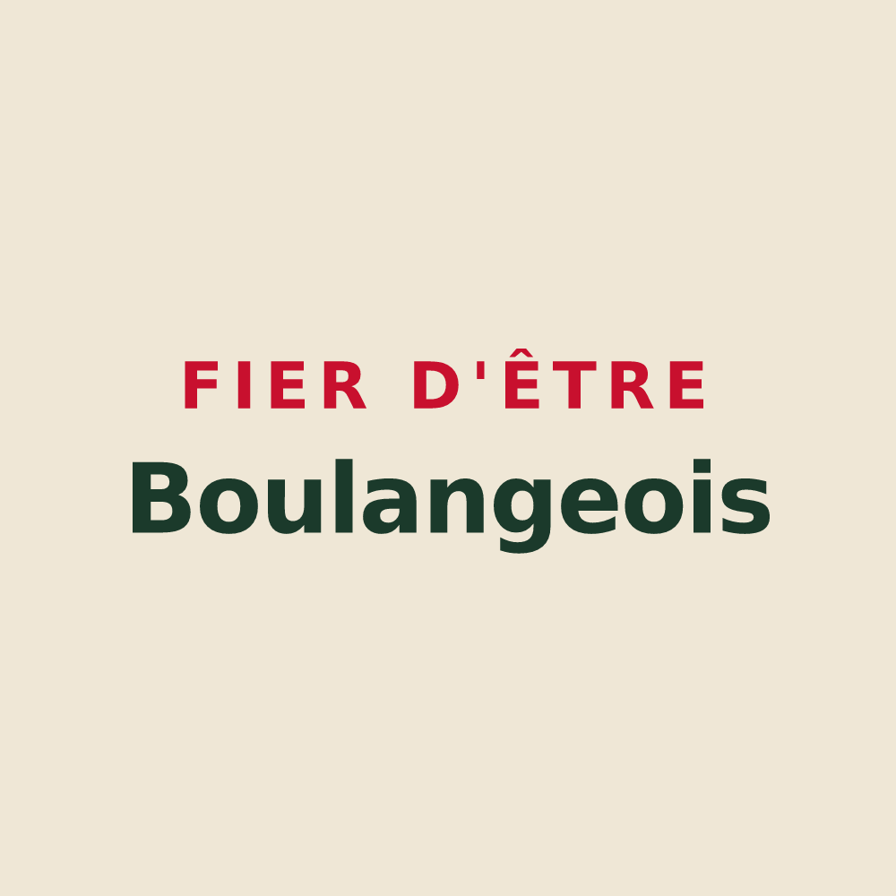 Tote bag « Fier d'être Boulangeois » — design pour Boulange