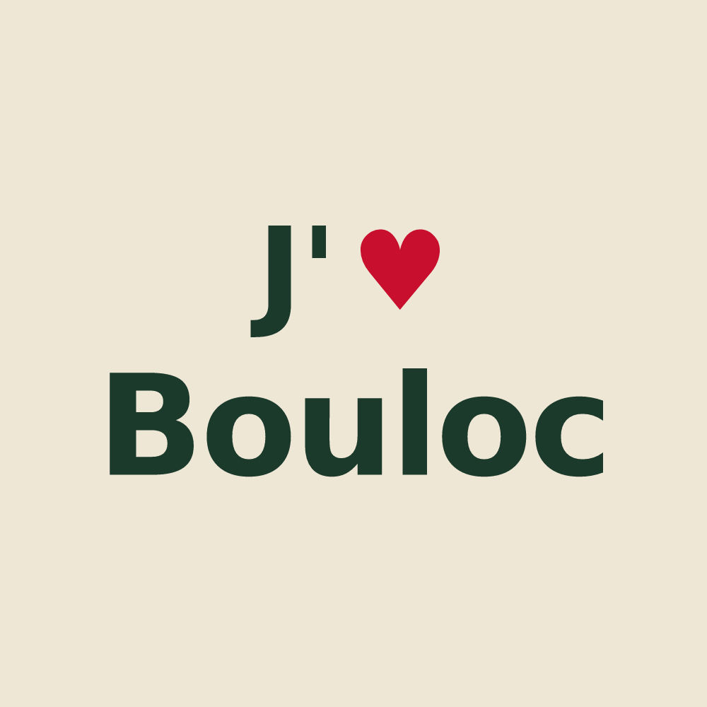 Tote bag personnalisé Bouloc — design J'aime Bouloc