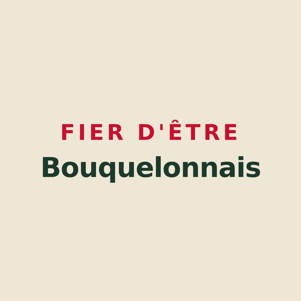 Tote bag « Fier d'être Bouquelonnais » — design pour Bouquelon
