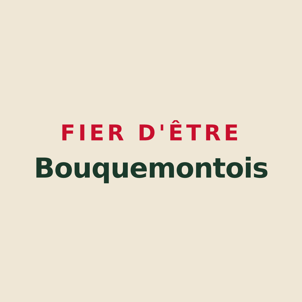 Tote bag « Fier d'être Bouquemontois » — design pour Bouquemont