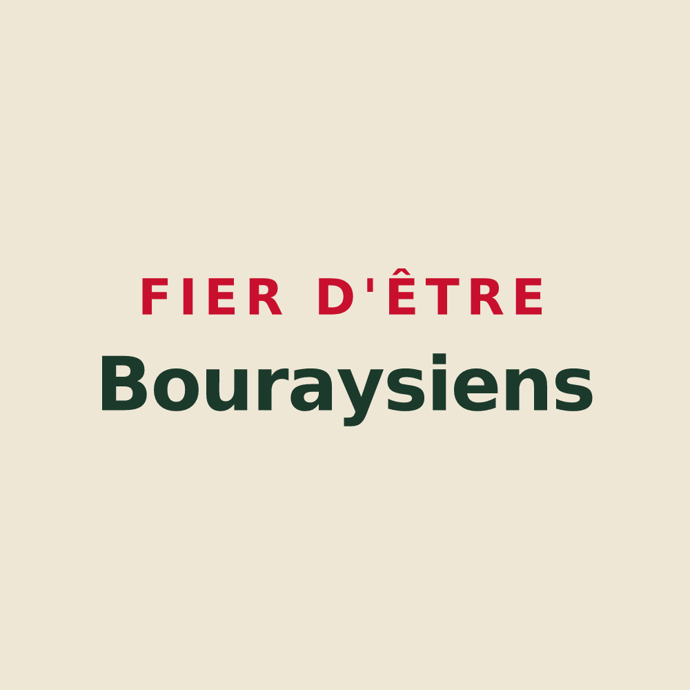 Tote bag « Fier d'être Bouraysiens » — design pour Bouray-sur-Juine