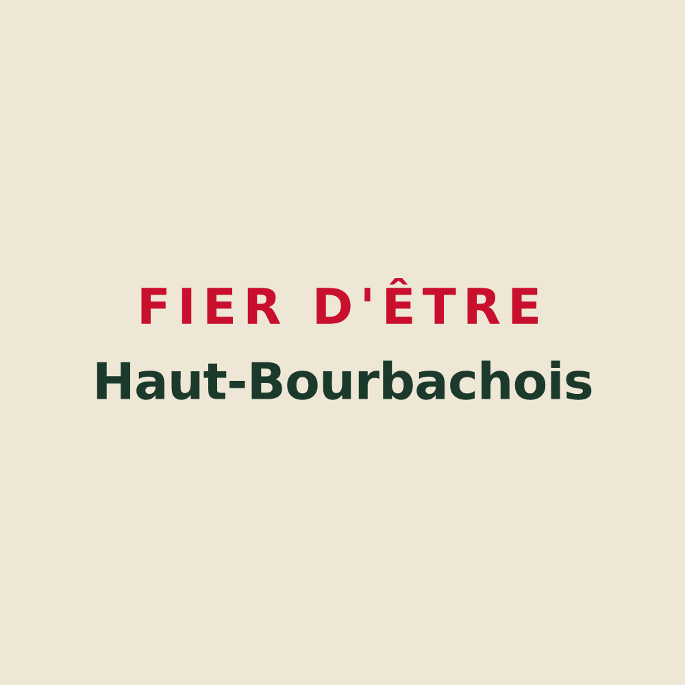 Tote bag « Fier d'être Haut-Bourbachois » — design pour Bourbach-le-Haut