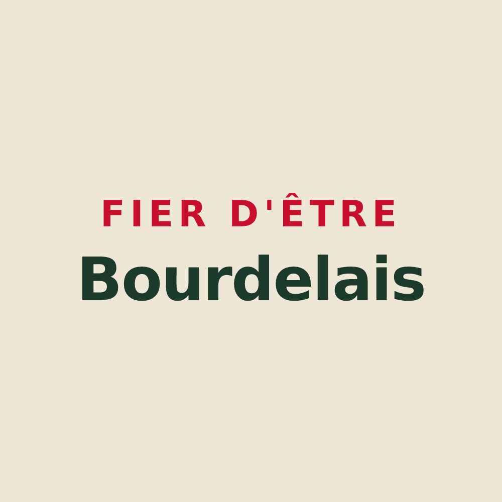 Tote bag « Fier d'être Bourdelais » — design pour Bourdeau