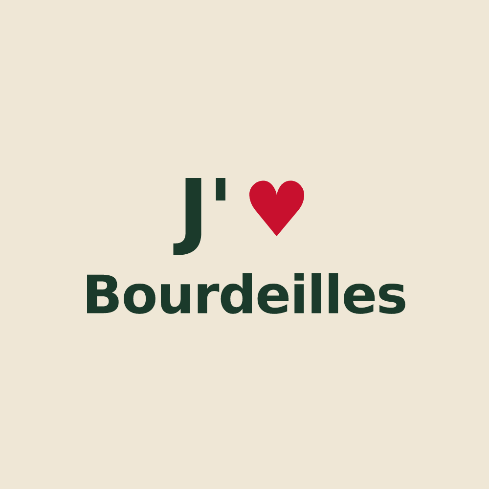 Tote bag personnalisé Bourdeilles — design J'aime Bourdeilles